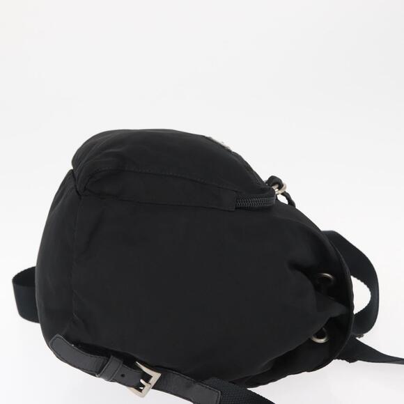 PRADA Backpack Nylon Black Silver Auth 154530 main image 8